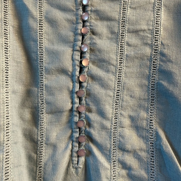 NWOT Free People High Swells linen top - Picture 5 of 5